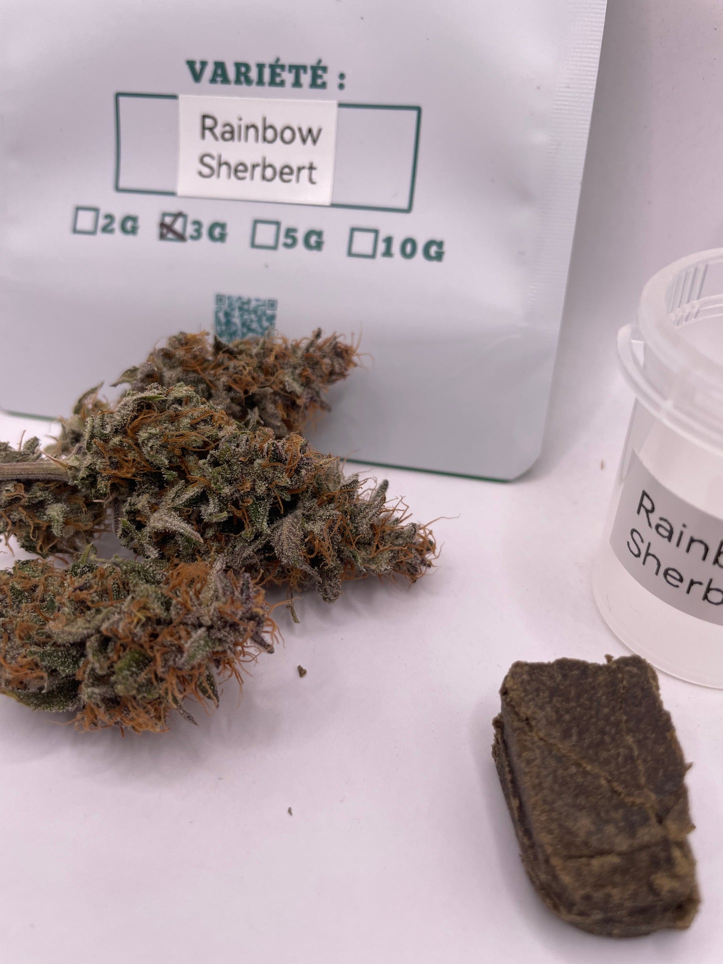 PACK Exclusif - Rainbow Sherbert 3,5g Résine & 3,5g Fleurs CBD - INDOOR