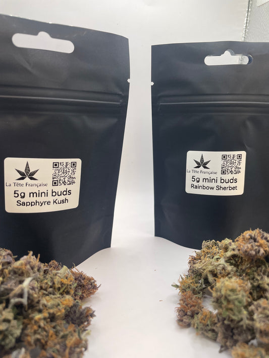 Pack CHILL Black Friday – Sapphyre Kush x Rainbow Sherbet (10g minibuds)
