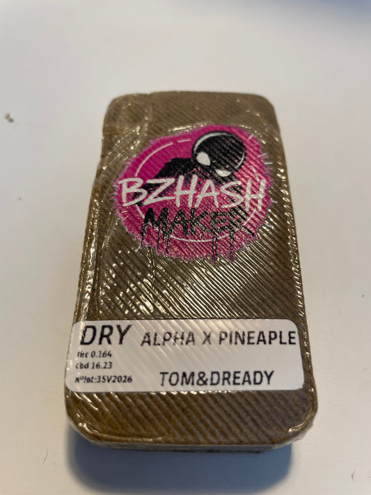 Alfa Pineapple - Résine CBD GlassHouse Sélection × BZHashmaker