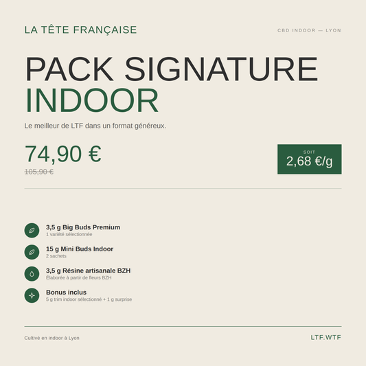 Pack Signature Indoor – La Tête Française