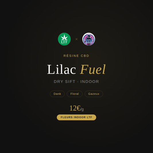 Résine CBD - Lilac Fuel - LTF x BZHash Maker